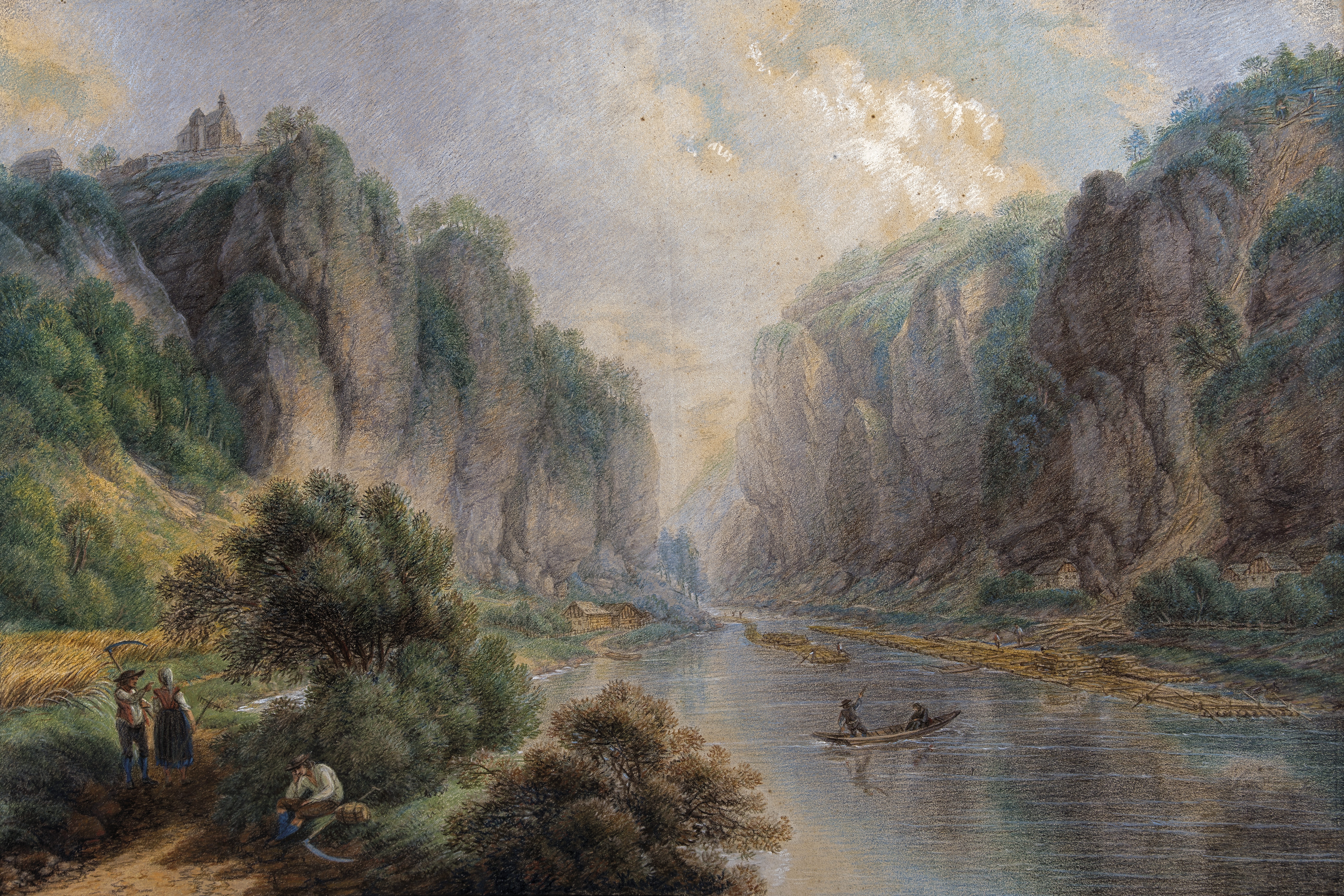 Ferdinand Runk – Pohled na údolí u Chřešťovic | © Národní památkový ústav