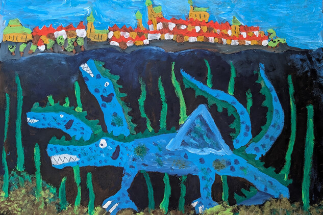 ZUŠ Terezie Brzkové - Ateliér Jagellonská | Vodní drak, strážce Vltavy